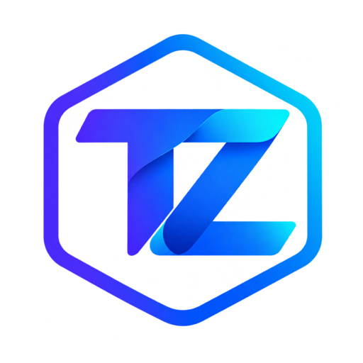 Blue, indigo and cyan TestZenith TZ mark
